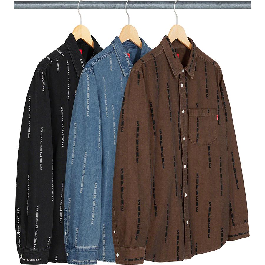 Jacquard Denim Shirt - fall winter 2017 - Supreme