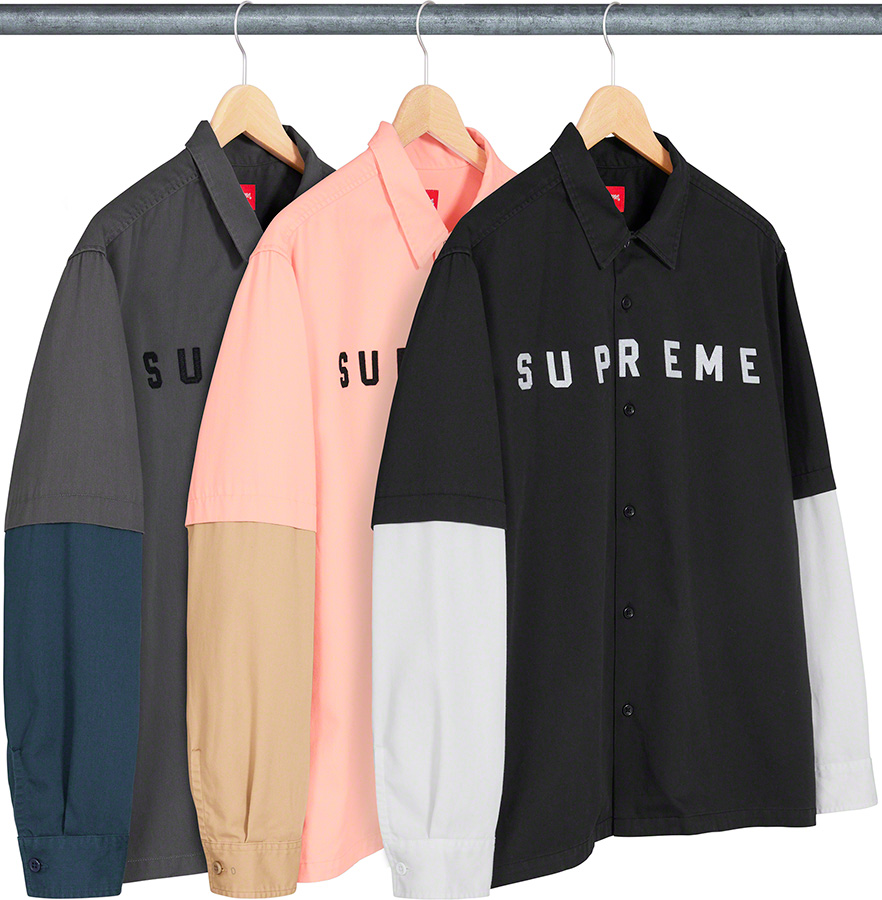 【Mサイズ送料込】supreme 2-Tone Work Shirt