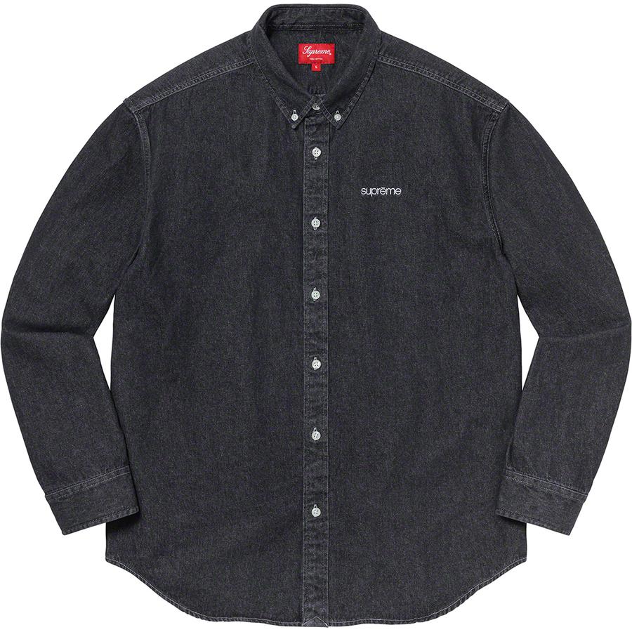 Details on Classic Logo Denim Shirt  from fall winter
                                                    2020 (Price is $128)