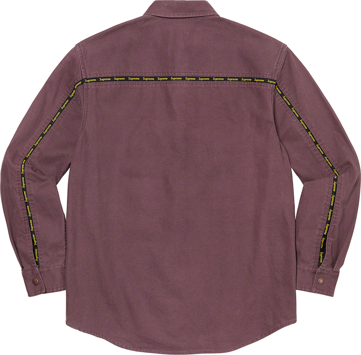 ブラウンsupreme taping work shirt  Lサイズ　ブラウン