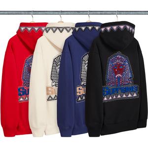 pharaoh studded hooded sweatshirt