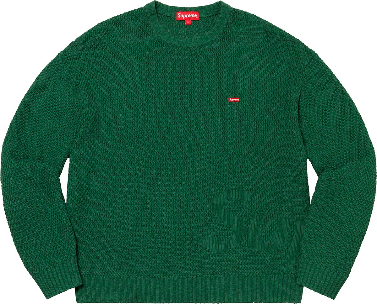 Supreme Back Logo Sweater Green