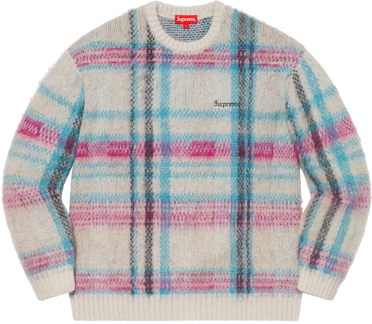 Brushed Plaid Sweater - fall winter 2020 - Supreme