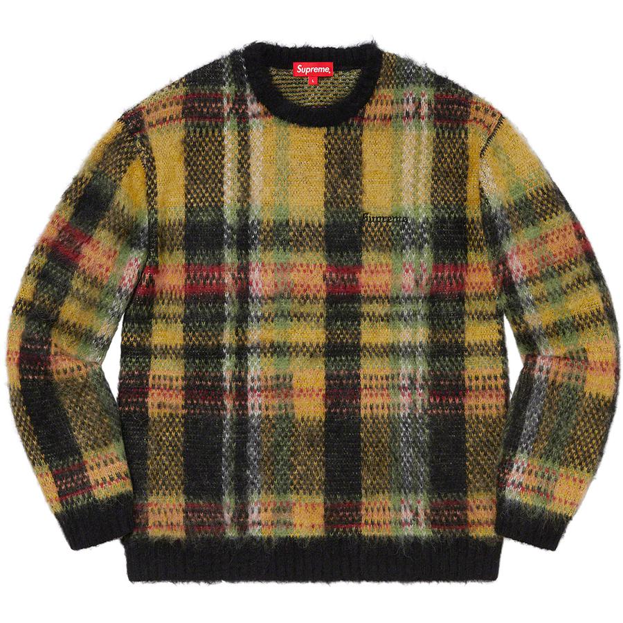 Supreme brushed plaid sweater-