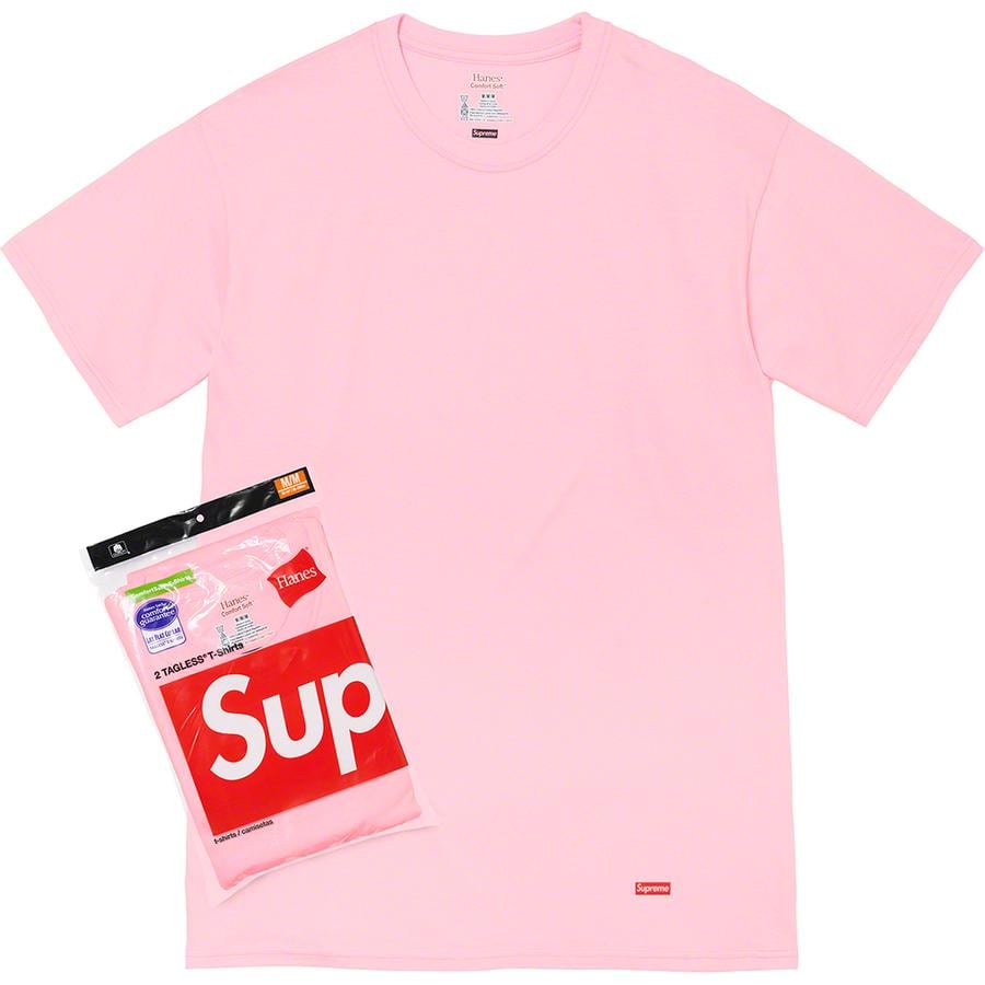 Supreme Supreme Hanes Tagless Tees (2 Pack) released during fall winter 21 season