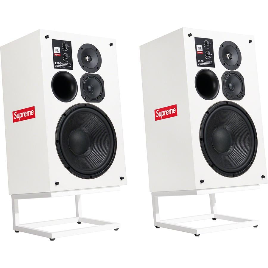 Details on Supreme JBL L100 Classic Speakers (Set of 2) from fall winter
                                            2021 (Price is $6500)