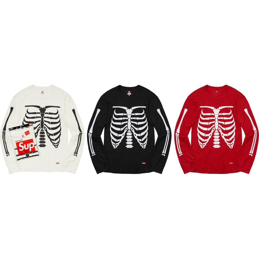 Details on Supreme Hanes Bones Thermal Crew (1 Pack) from fall winter
                                            2021 (Price is $32)