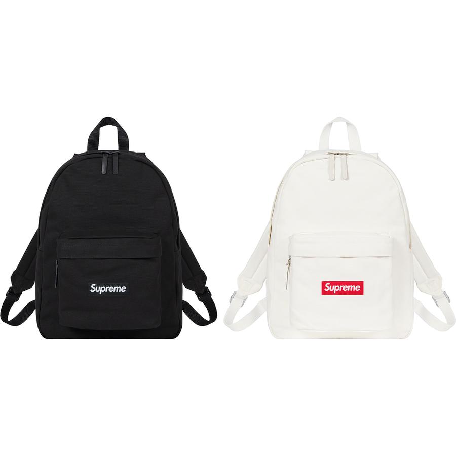 Details on Canvas Backpack from fall winter
                                            2021 (Price is $110)