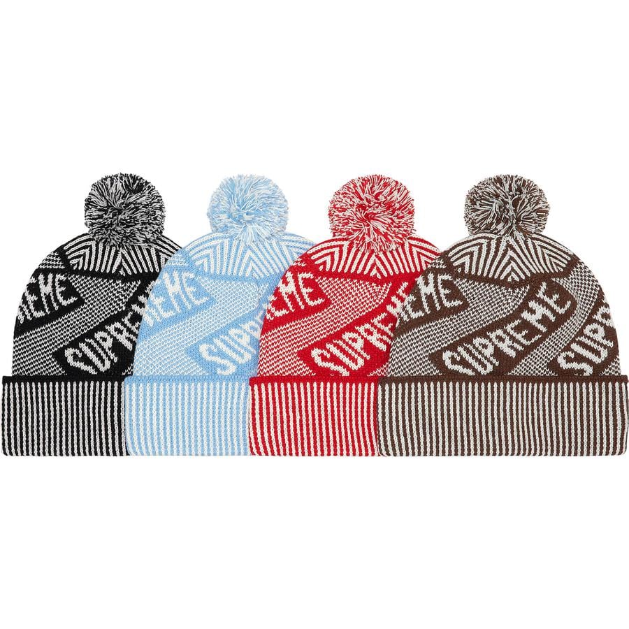 Supreme Banner Beanie released during fall winter 21 season