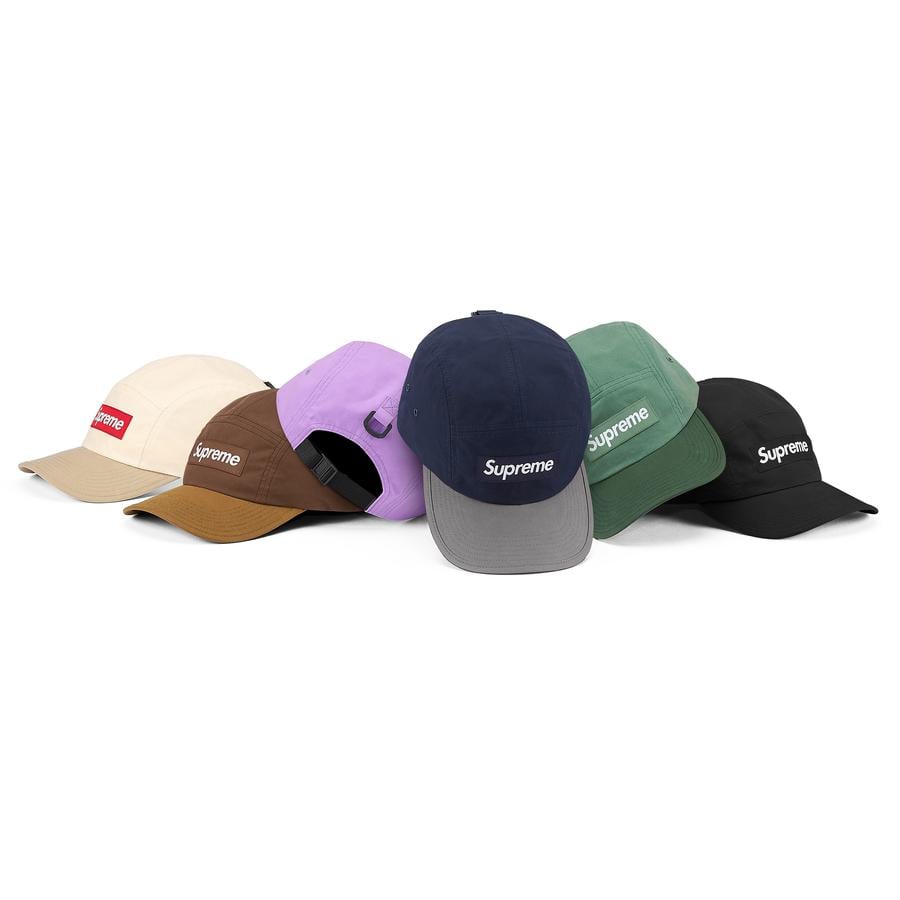 Supreme Waxed Cotton Camp Cap released during fall winter 21 season