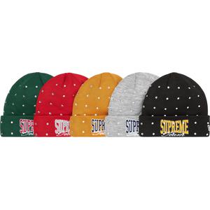 supreme rhinestone beanie