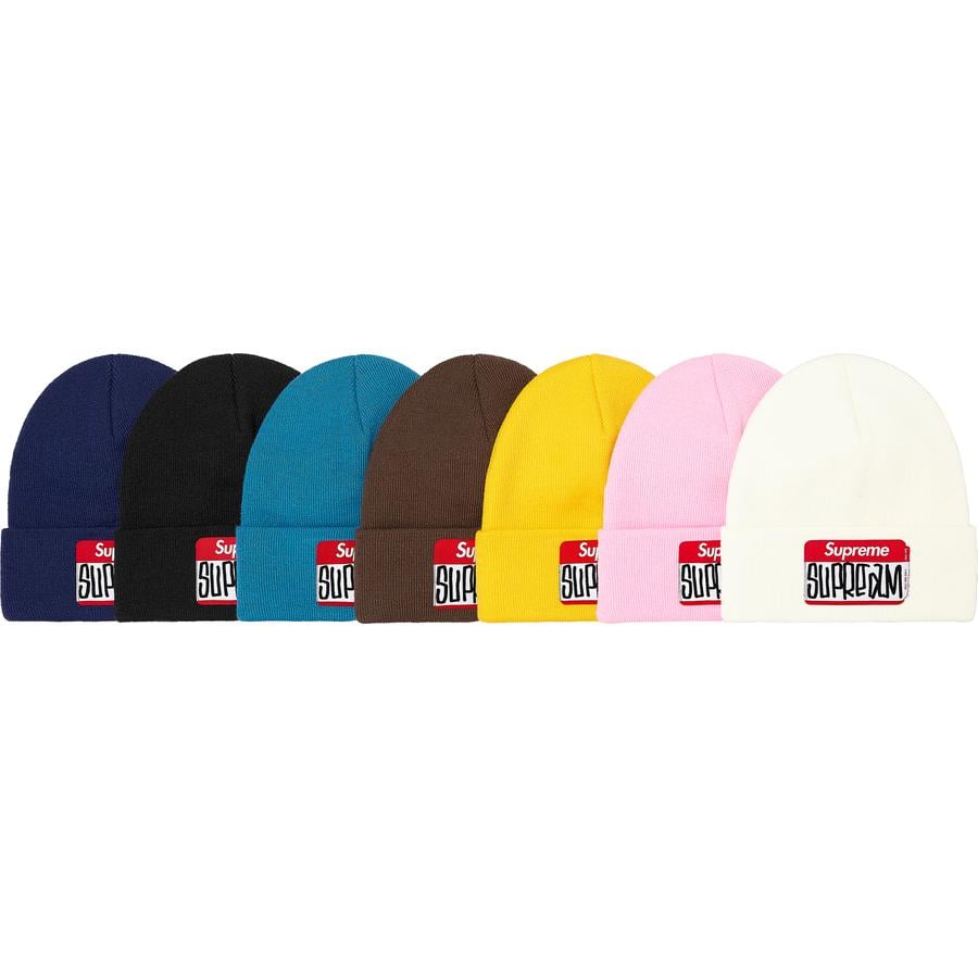 Supreme Gonz Nametag Beanie releasing on Week 7 for fall winter 2021