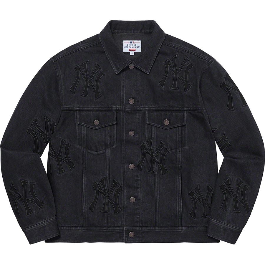Details on Supreme New York Yankees™Denim Trucker Jacket  from fall winter
                                                    2021 (Price is $268)