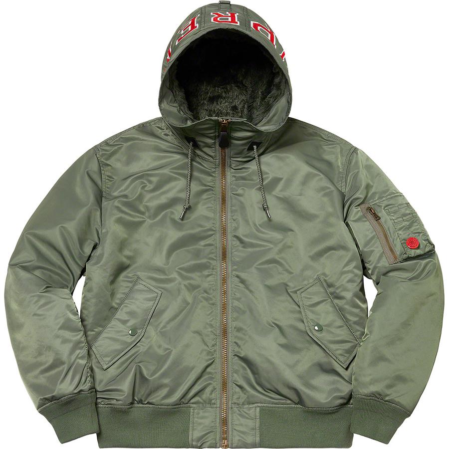 Details on Hooded MA-1  from fall winter
                                                    2021 (Price is $328)