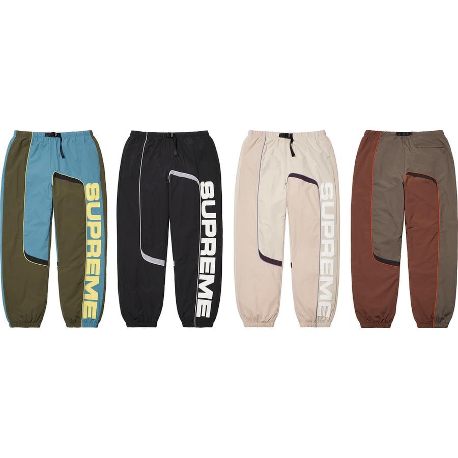 Supreme S Paneled Belted Track Pant released during fall winter 21 season