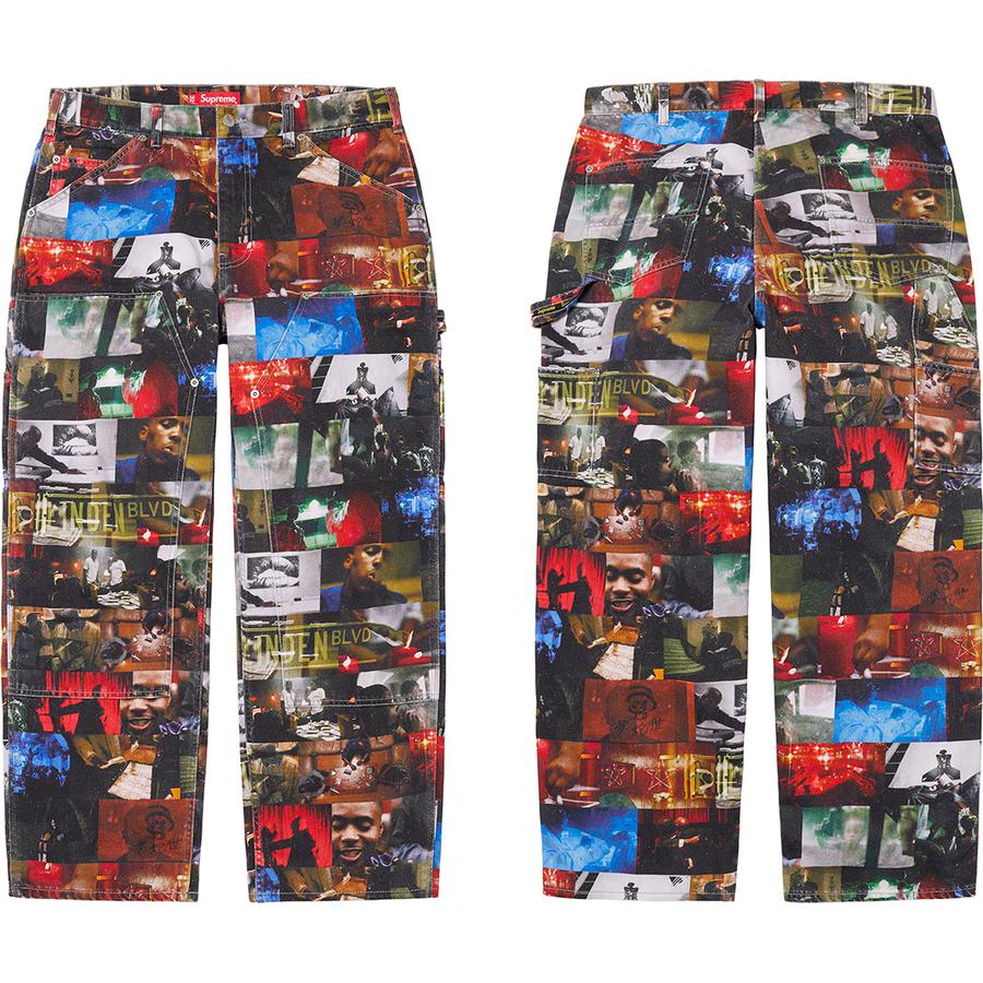 Supreme Nas and DMX Collage Double Knee Denim Painter Pant released during fall winter 21 season