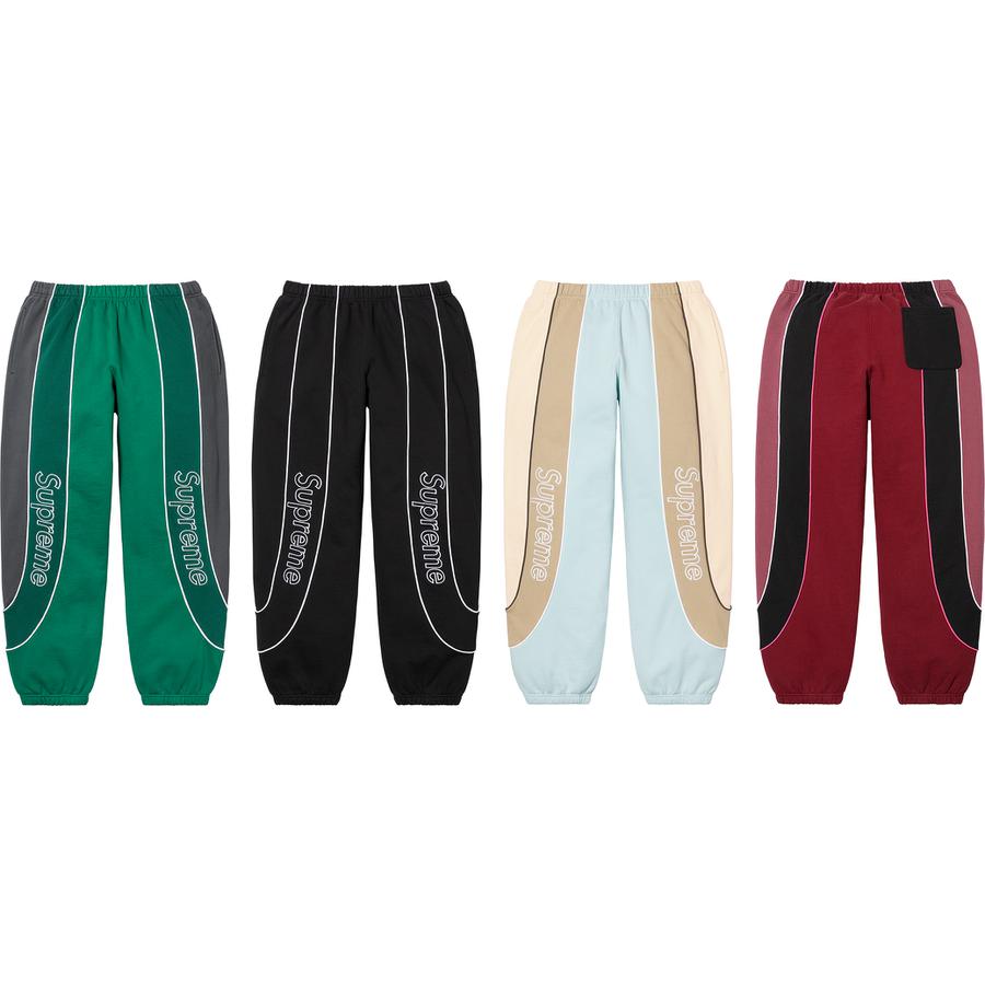 Supreme Track Paneled Sweatpant released during fall winter 21 season