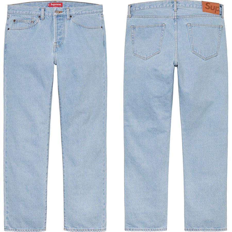Supreme Stone Washed Slim Jean released during fall winter 21 season