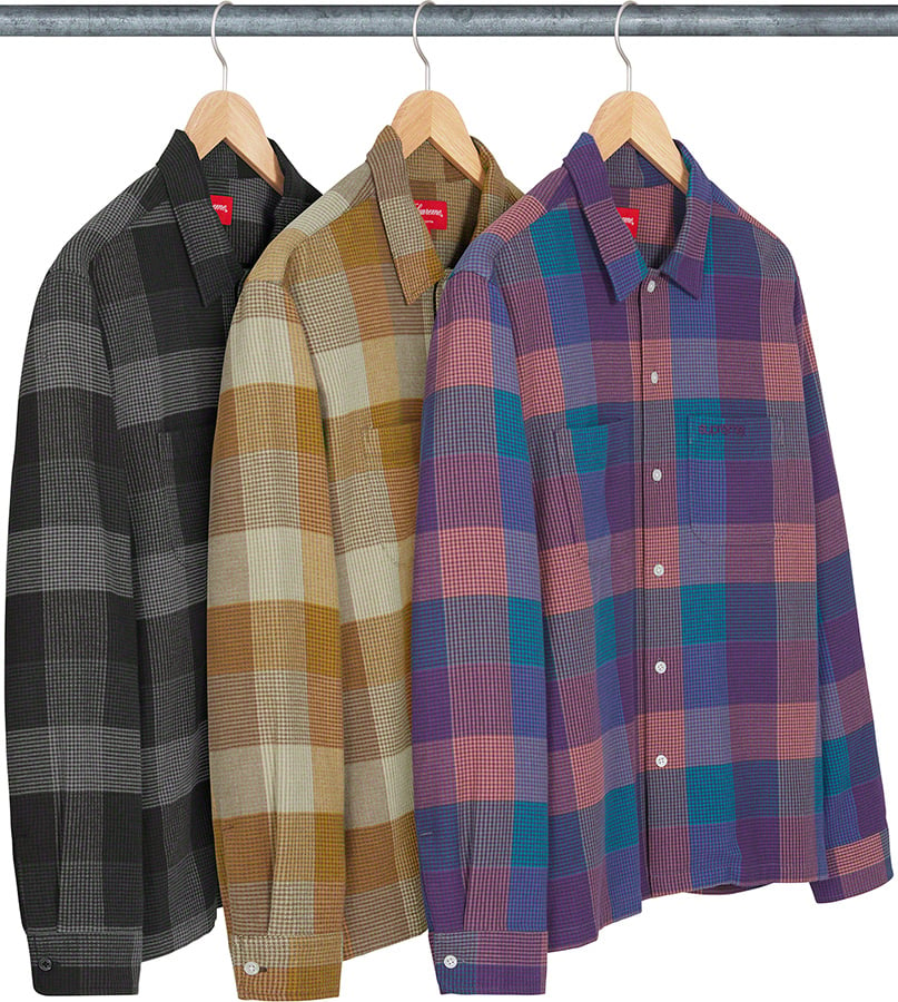 Supreme Plaid Flannel Shirt 【Sサイズ】