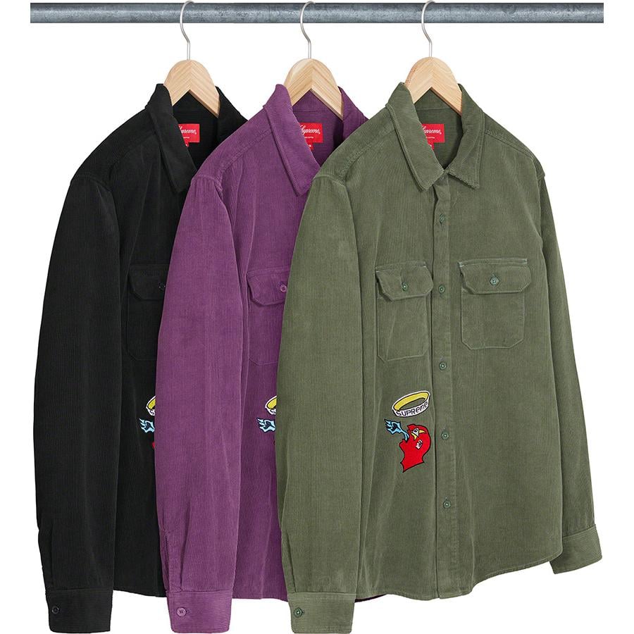 Details on Gonz Corduroy Work Shirt from fall winter
                                            2021 (Price is $138)