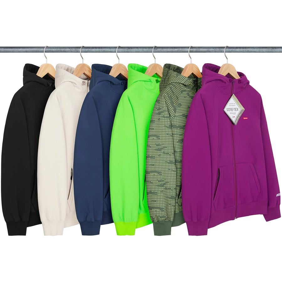 windstopper zip up hooded sweatshirt-