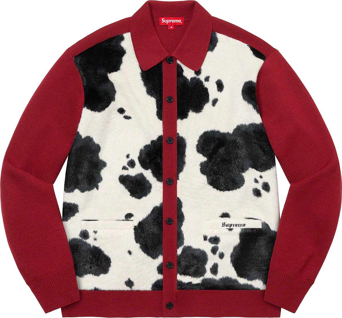 Supreme Cow Print Cardigan 21aw Lsize
