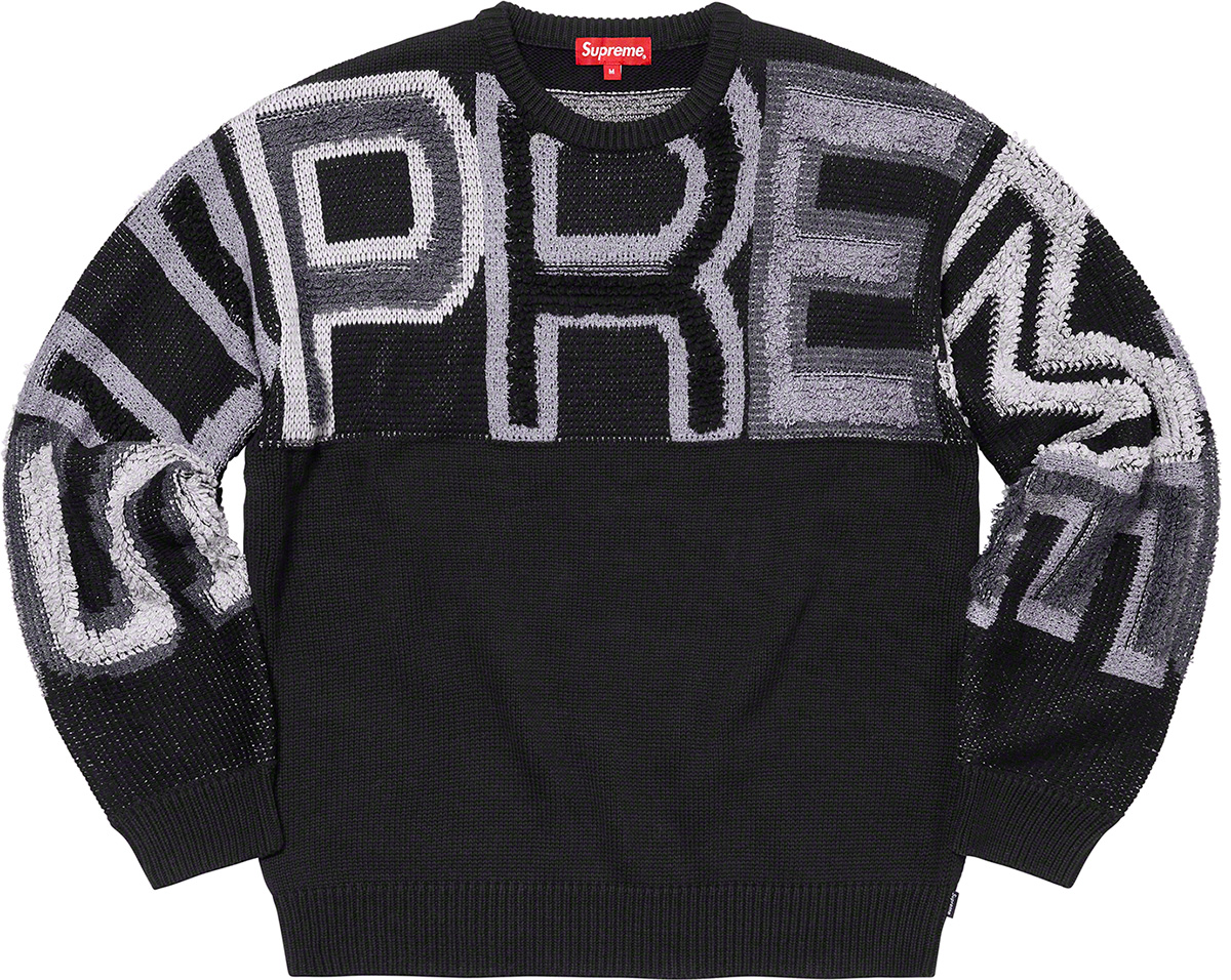 Supreme Chenille Logo Sweater 21FW 21AWトップス