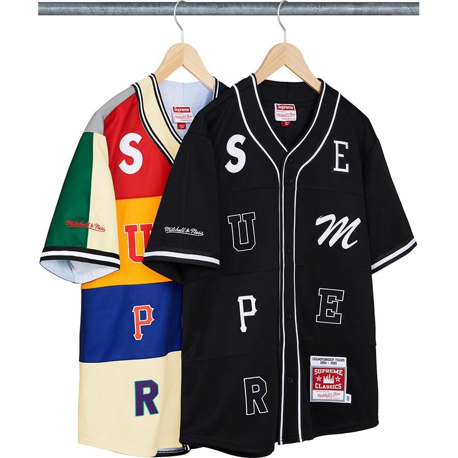 Supreme Mitchell & Ness Wool Baseball Jersey Black – UnCommon Boutique