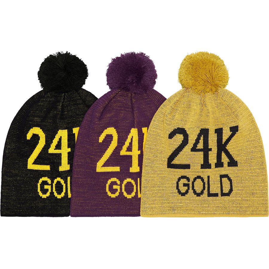 Details on 24k Gold Cuffless Beanie from fall winter
                                            2022 (Price is $38)