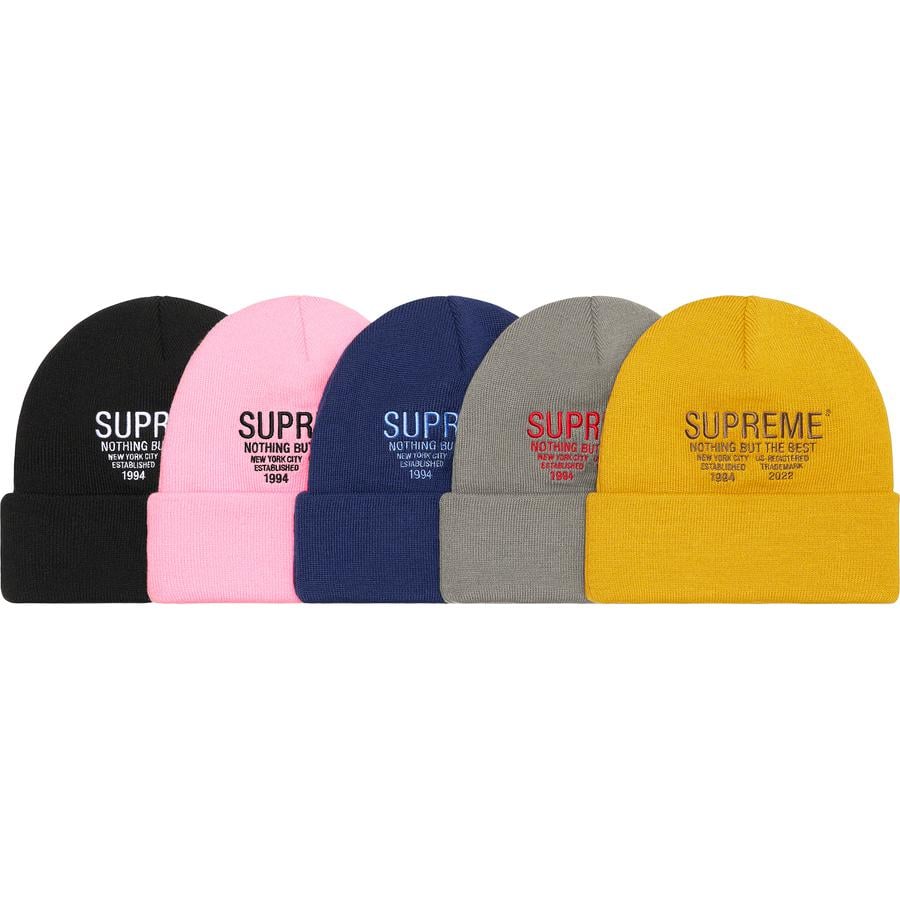 Supreme Nothing But Beanie for fall winter 22 season