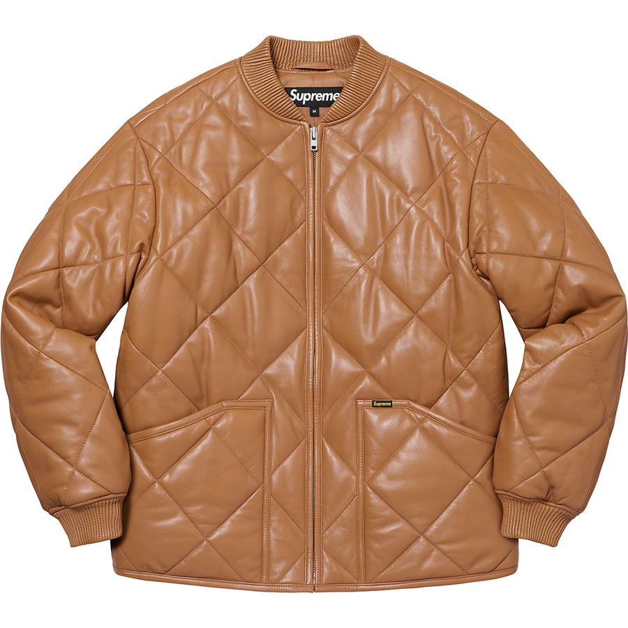 Details on Quilted Leather Work Jacket  from fall winter
                                                    2022 (Price is $598)