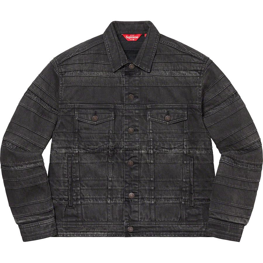Details on Layered Denim Trucker Jacket  from fall winter
                                                    2022 (Price is $298)