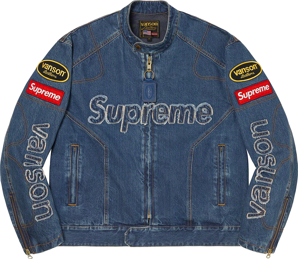 Supreme Vanson Leathers Denim Jacket-