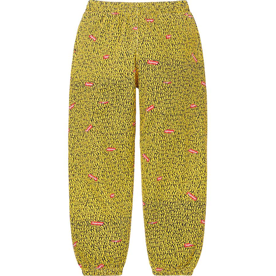 Details on Supreme IRAK Sweatpant from fall winter
                                            2022 (Price is $168)