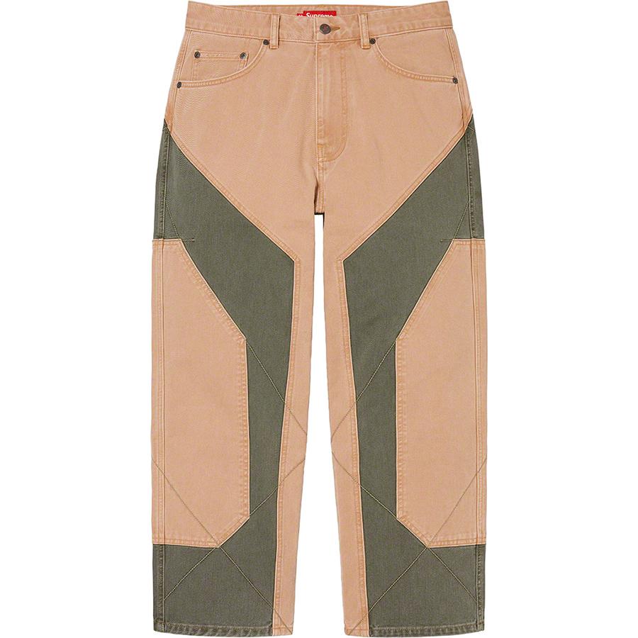 Details on 2-Tone Paneled Jean  from fall winter
                                                    2022 (Price is $178)
