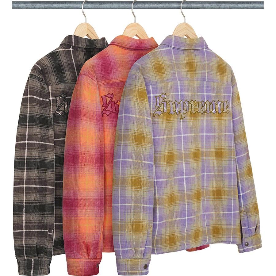 Supreme Shearling Lined Flannel Shirt-