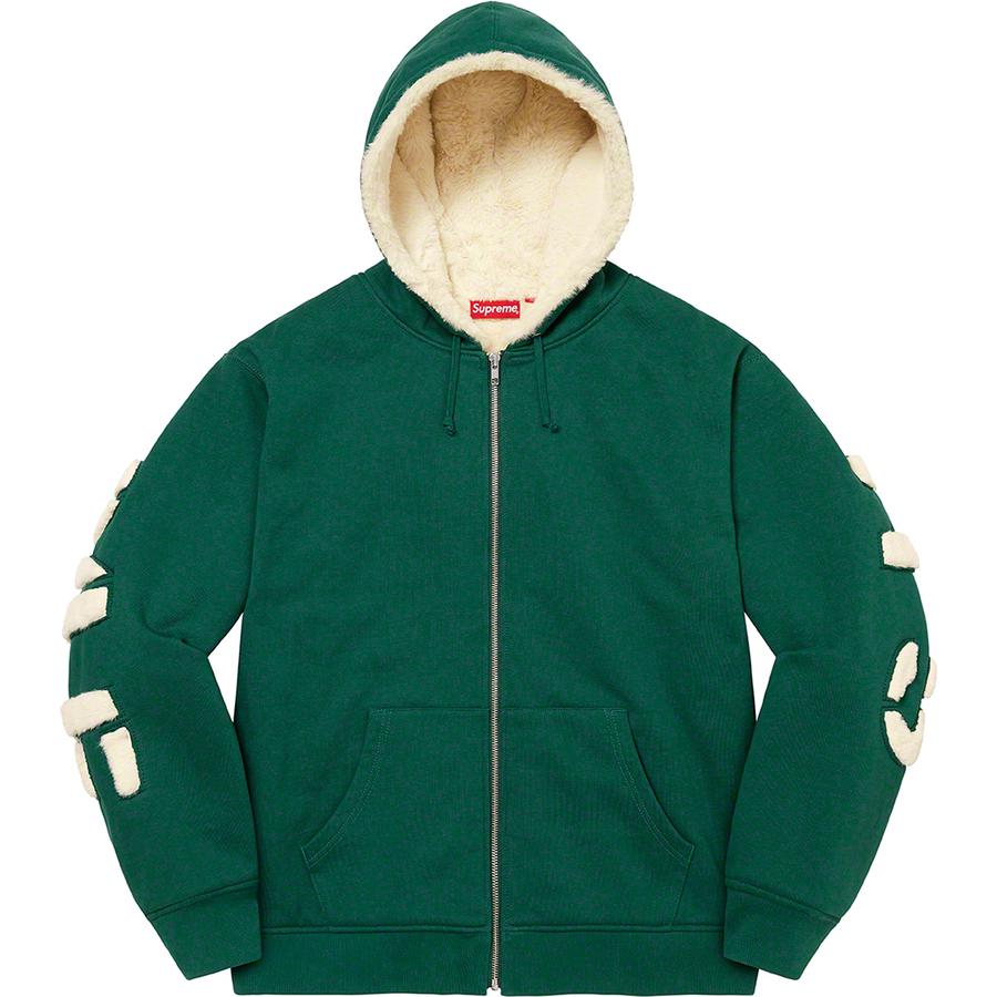 Details on Faux Fur Lined Zip Up Hooded Sweatshirt  from fall winter
                                                    2022 (Price is $198)