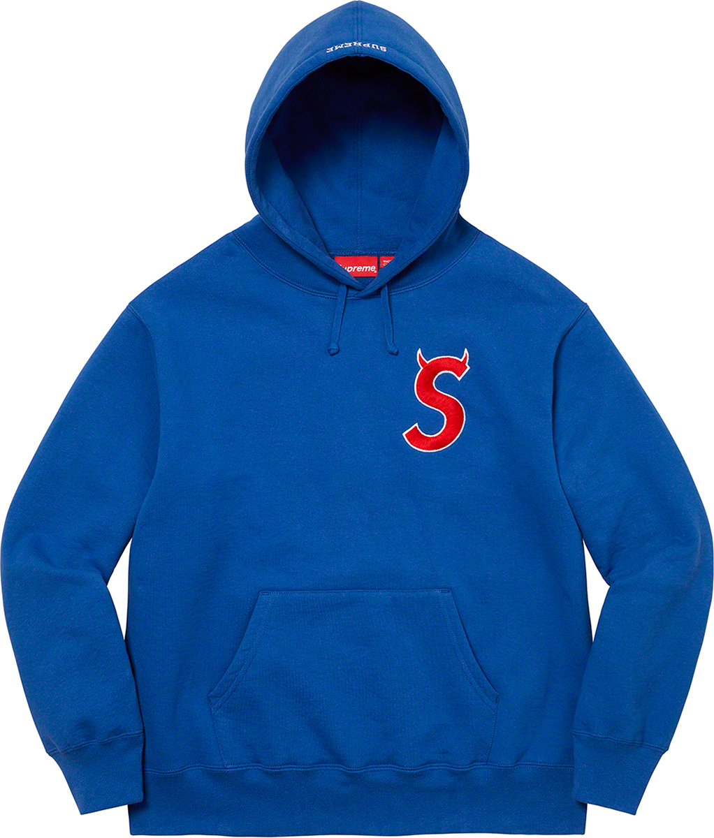 supreme 22fw  s logo hooded shirt
