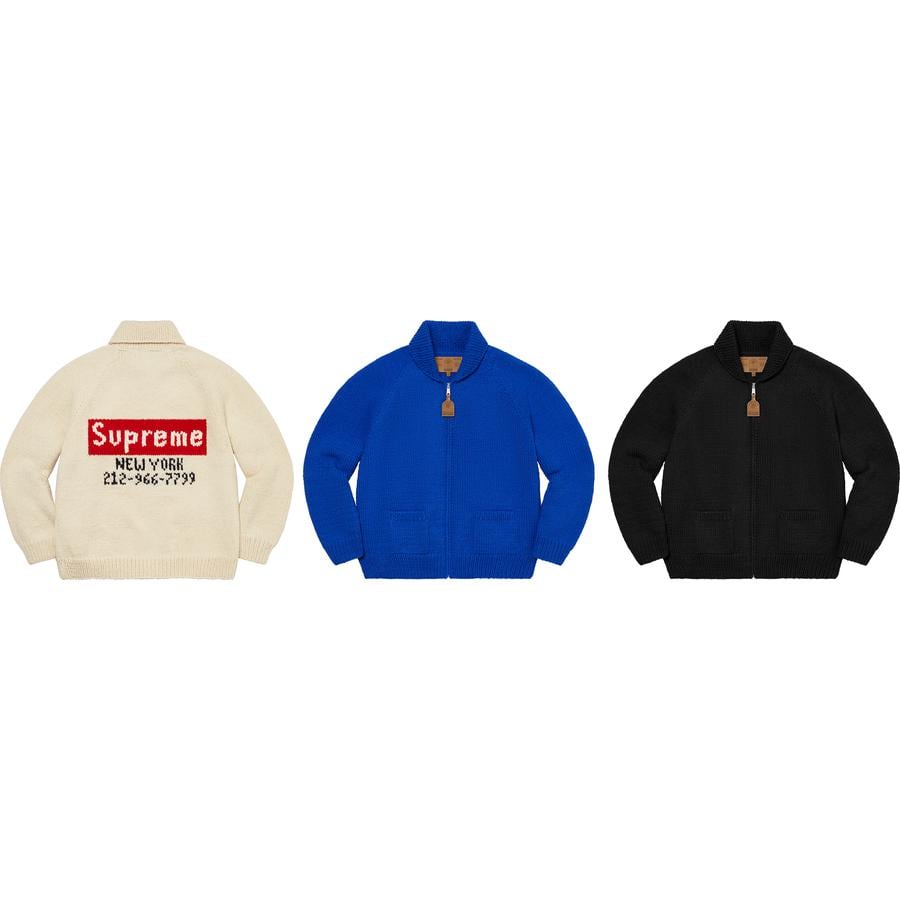 Details on Box Logo Cowichan Sweater from fall winter
                                            2022 (Price is $498)