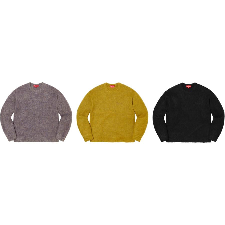 3年保証』 新品 22FW Supreme Mohair Sweater Mサイズ ブラック ニット 