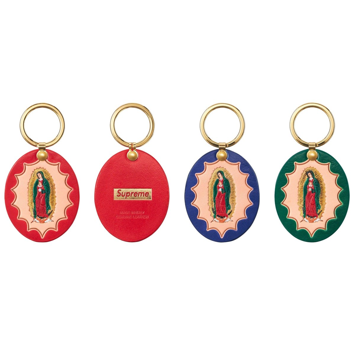 Details on Guadalupe Leather Keychain from fall winter
                                            2023 (Price is $38)