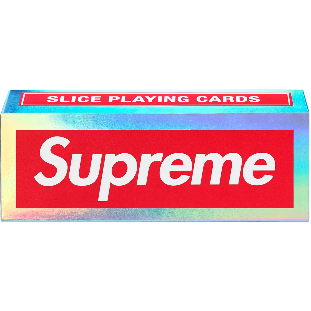 Details on Supreme Bicycle Holographic Slice Cards  from fall winter
                                                    2023 (Price is $18)