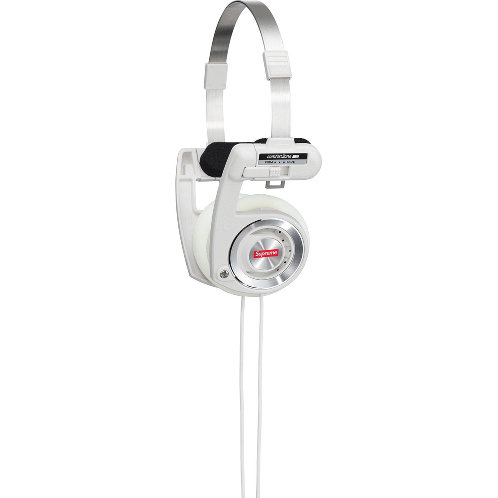 Details on Supreme Koss PortaPro Headphones  from fall winter
                                                    2023 (Price is $68)