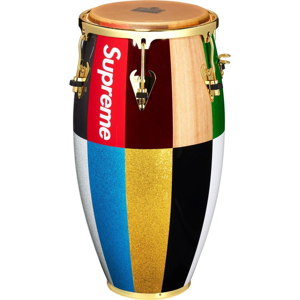 Details on Supreme Latin Percussion Conga Drum  from fall winter
                                                    2023 (Price is $898)