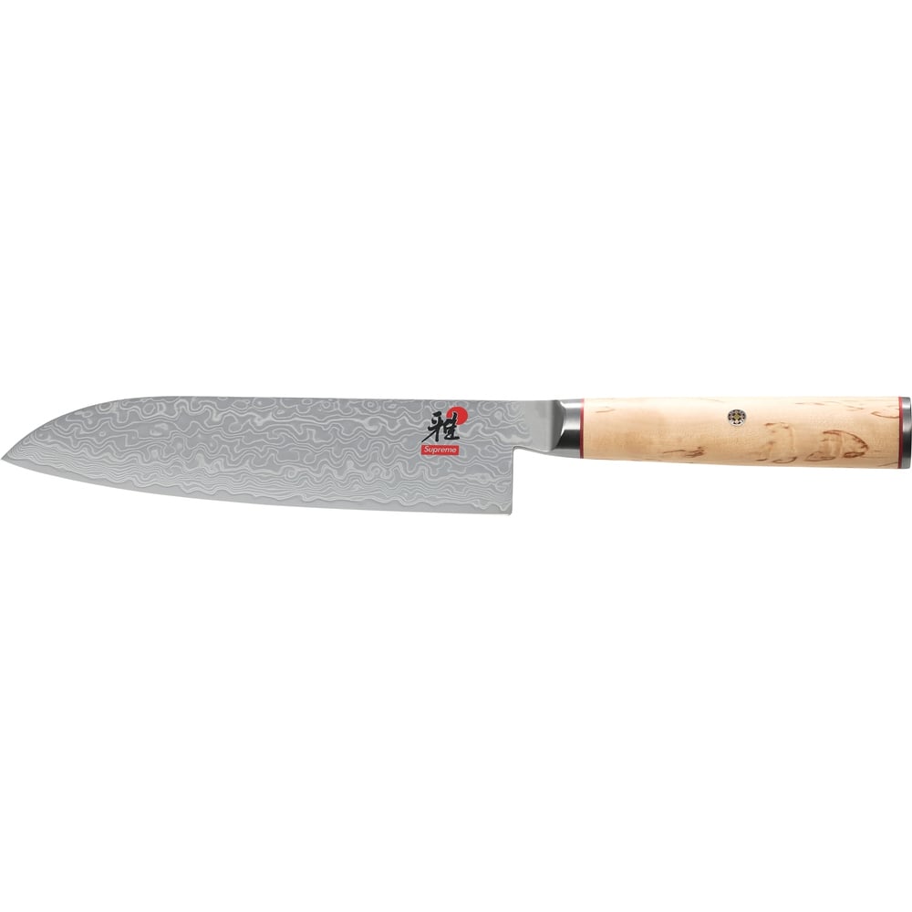 Details on Supreme Miyabi Birchwood Santoku 7" Knife  from fall winter
                                                    2023 (Price is $398)