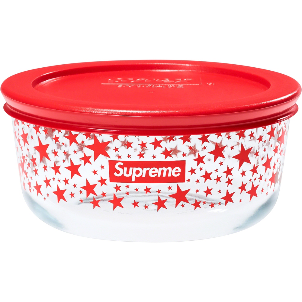 Details on Supreme Pyrex Bowls (Set of 3)  from fall winter
                                                    2023 (Price is $60)
