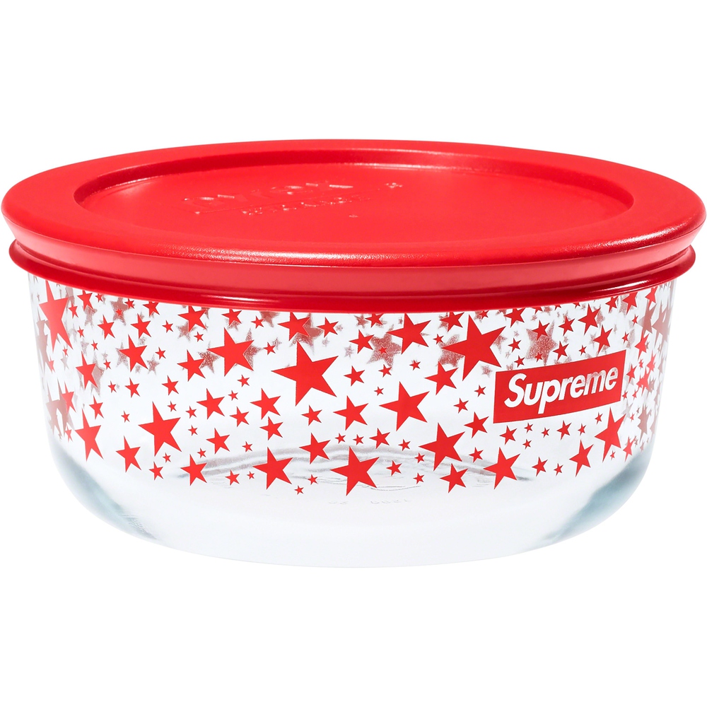 Details on Supreme Pyrex Bowls (Set of 3)  from fall winter
                                                    2023 (Price is $60)