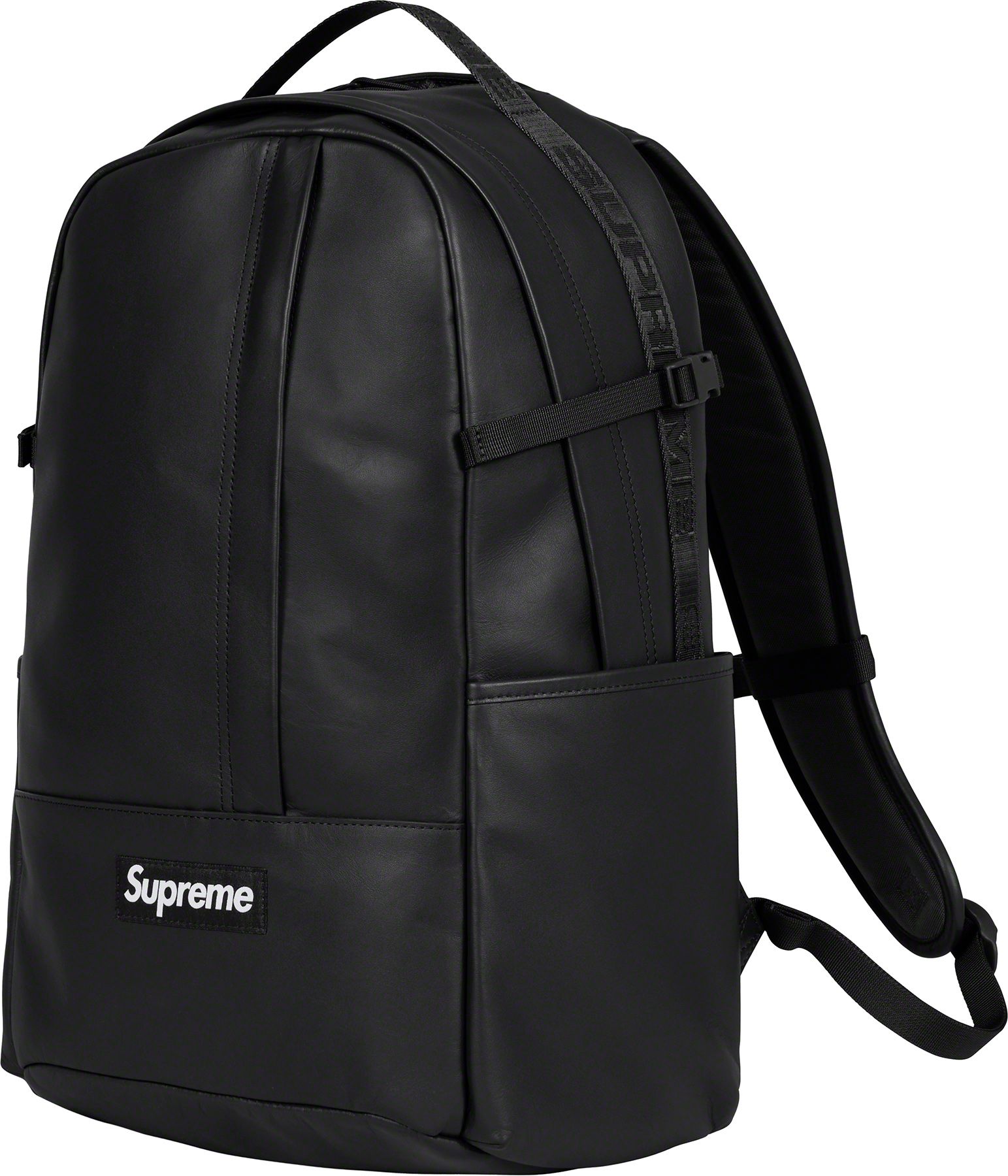 Supreme Leather Backpack "Black"