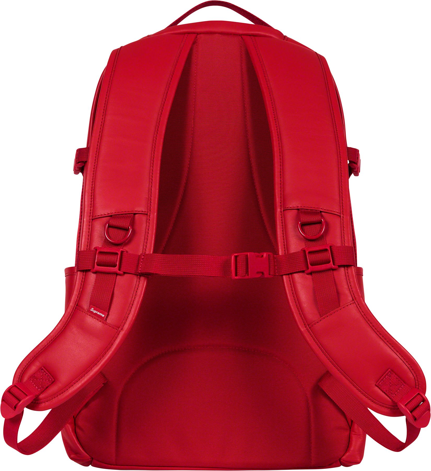 Supreme Logo Backpack Red