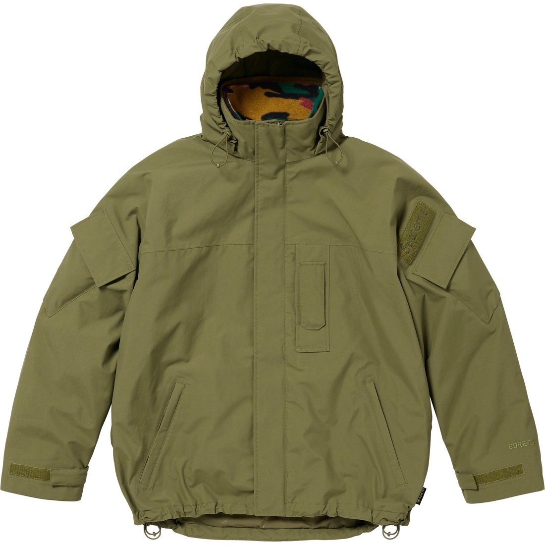 Details on 2-in-1 GORE-TEX Polartec Liner Jacket Olive from fall winter
                                                    2023 (Price is $398)